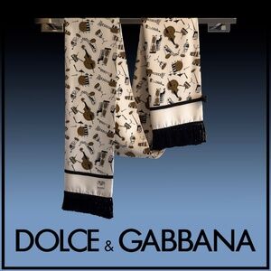 Dolce and Gabbana silk scarf.